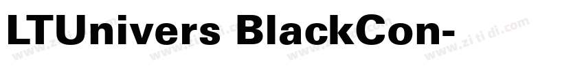 LTUnivers BlackCon字体转换